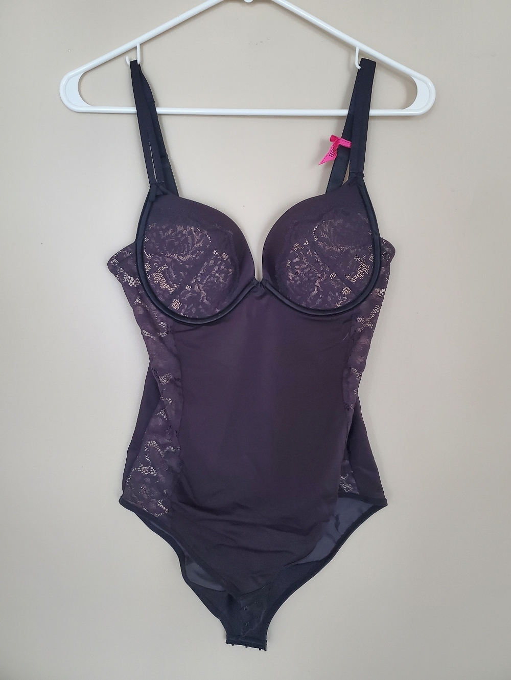 Black And Tan Maidenform Bustier Body Shaping Girtle Lingerie